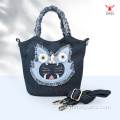 Bolso bandolera de mano con diseño de búho étnico